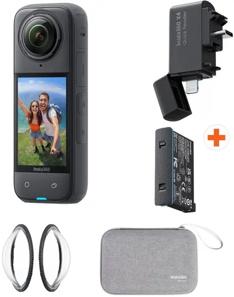 Cameră de acțiune Insta360 - X4, 8K, 72MPx, CREATOR KIT