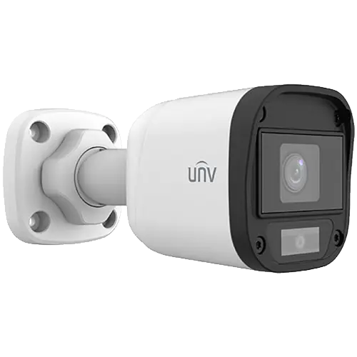 Cameră de supraveghere analogică, exterior, 2MP, lentila 2.8mm, WL 20m, IP67, ColourHunter - UNV UAC-B112-F28-W