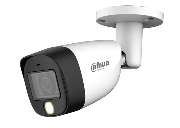 Camera de supraveghere bullet HDCVI Dahua HAC-HFW1500CM-IL-A-0280B-S2, 5MP, Smart Dual Light 20m, Microfon incorporat, IP67