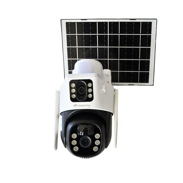 Camera de supraveghere cu cartela SIM MESTERINO VISIO MT-IPE7303-4G(EU), cu panou solar, 3MP, 4G, doua camere, senzor de miscare, PTZ, by ENSTER