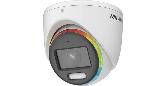 Camera de supraveghere de interior Hikvision ColorVu, Audio prin HDTVI, LED 20m Hikvision DS-2CE70DF8T-MFSLN-3.6mm