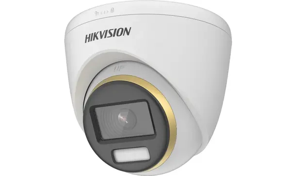 Camera de supraveghere Dome ColorVu, 4K - 8MP, lentila 2.8 mm, LED 40 m, PoC, Hikvision DS-2CE72UF3T-E