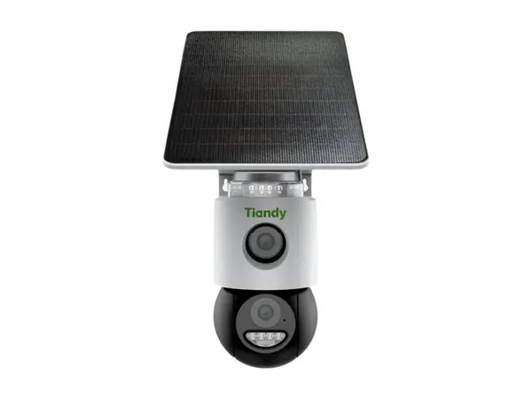 Camera de supraveghere duala wireless cu panou solar Tiandy, 3+3MP, 4mm,Iluminare duala, Alarma, Audio bidirectional, IP65, TC-H363U 9DA-4