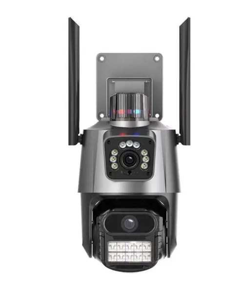 Camera de supraveghere dubla WIFI G900 Ultra HD zoom 5X rotire LED comunicare bidirectionala alarma