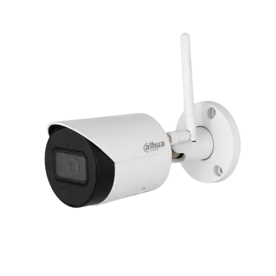 Camera de supraveghere exterior Dahua IPC-HFW1230DS-SAW-0280B Bullet IP, ONVIF, 2MP, CMOS 1/3inch, 2.8mm, IR 30m, Slot MicroSD 256G, Built-in Mic, IP67, 2.4G Wi-Fi