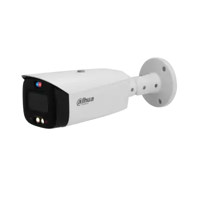 Camera de supraveghere exterior Dahua IPC-HFW3849T1-AS-PV-0280B-S5 bullet 8 MP, 2.8 mm, lumina alba/IR 30 m, microfon dublu, slot card, PoE