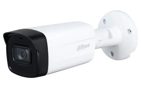 Camera de supraveghere exterior HDCVI, 2MP, lentila 2.8mm, IR 40m, Microfon, IP67, Dahua HAC-HFW1200TH-I4-A