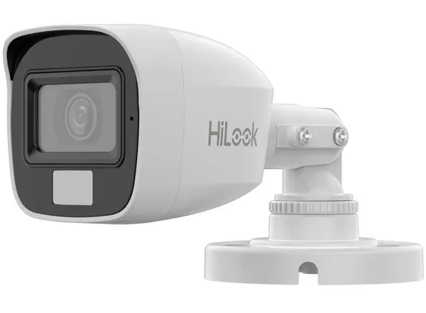 Camera de supraveghere exterior Hikvision HiLook THC-B127-LPS, HDTVI, 2MP, Iluminare Duala 20m, Microfon, IP66