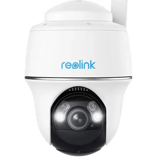 Camera de supraveghere exterior Reolink G430 Go PT, 4MP, 2K, Color Night Vision, IR 10m, detectie miscare oameni/vehicule/animale, microfon si difuzor, IP64, Baterie 6000mAh (Alb)