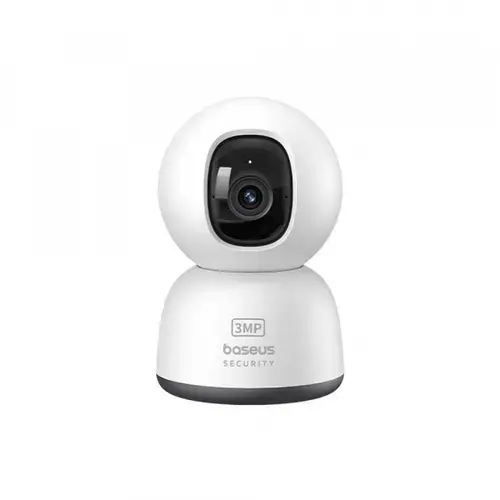 Camera de Supraveghere Interior Baseus P1 Lite, Wi-Fi, 3MP 2K 2304x1296, Compatibilitate Amazon Alexa si Google Assistant (Alb)