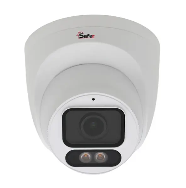 Camera de supraveghere IP, 4MP, LED alb 30m, ColorHunter, microSD, Microfon, PoE, IP67, Safer SAF-IPCDM4MP30-LED28-A