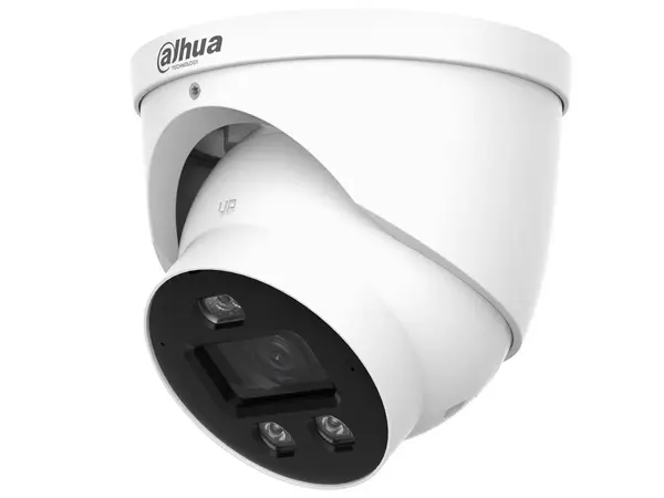 Camera de supraveghere IP Dahua 6MP, lentila 2.8mm, IR 30m, microfon, slot card microSD 512GB, PoE 12V, IP67, IPC-HDW3649H-AS-PV-PRO
