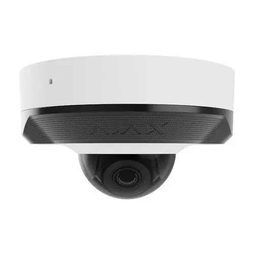 Camera de supraveghere IP dome Ajax DomeCam(W)-76022, 8MP, 2.8mm, IR 30m, AI, microfon, slot microSD, PoE, IP65