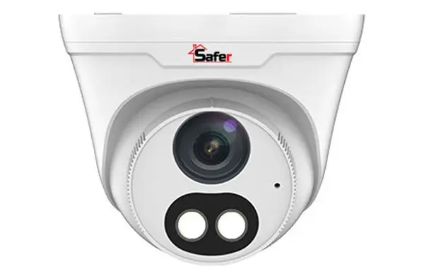 Camera de supraveghere IP Full Color, 4MP, 2.8 mm, LED si IR 30m, Microfon si difuzor, MicroSD, PoE, Safer SAF-IPCDM4MP30-LED28