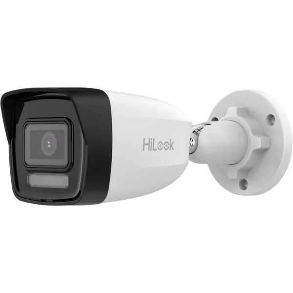 Camera de supraveghere IP Hikvision HiLook IPC-B180HA-LU(4mm), 8MP 4K, iluminare duala 30m, 4mm, microfon, PoE, IP67