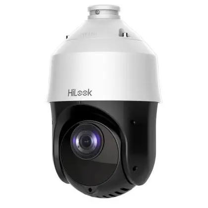 Camera de supraveghere rotativa IP Speed Dome PTZ Hikvision HiLook PTZ-N4215I-DE, 2 MP, 5-75 mm, IR 100 m Darkfighter, 15x zoom, PoE, slot card