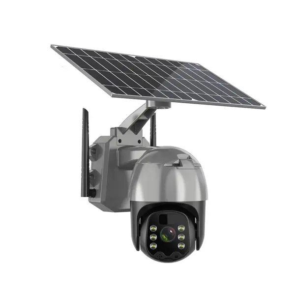 Camera de supraveghere solara, 4G, HD 2MP - 1080p, unghi de rotire orizontal de 355˚, unghi de rotire vertical de 120˚, rezistenta la apa, campacitate baterie 14400 mAh, panou solar 8W monocristalin