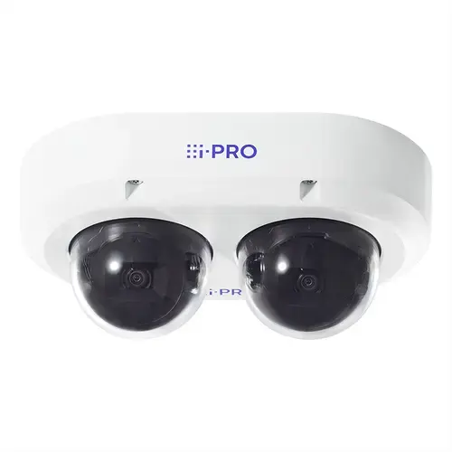 Camera de supraveghere video exterior I-Pro Dual Sensor WV-U85402-V2L, 2x4MP, IR 40m, PoE+, IP66/67/K10 (Alb)