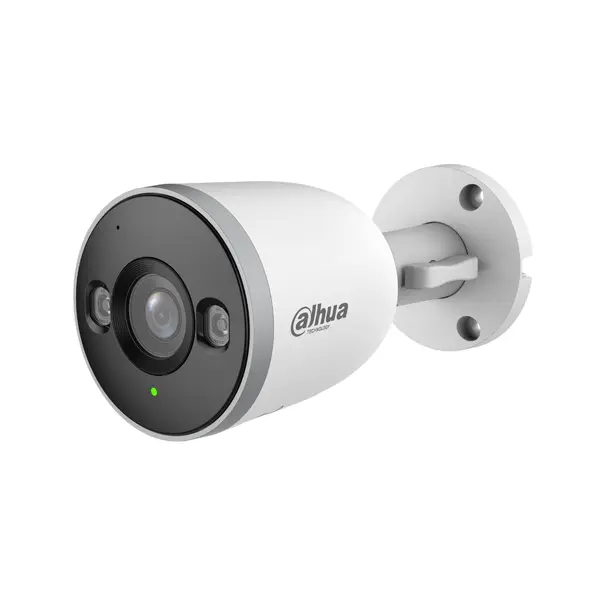 Camera de supraveghere WiFi de exterior Dahua F5D‑IL, 5MP, 2880×1620, WiFi 6, Smart Dual Light 30 m, Detecție AI persoane/vehicule, Microfon integrat, H.265, Bluetooth Pairing, Slot microSD, ONVIF, DWDR, IP67
