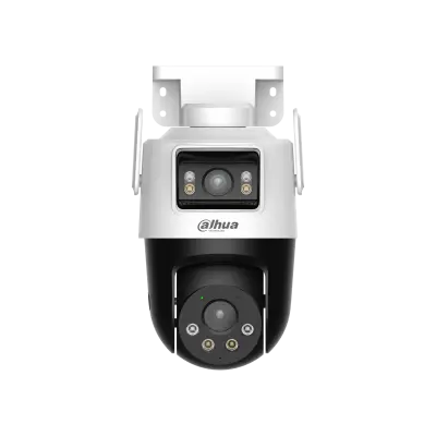 Camera de supraveghere WiFi de exterior Dahua Picoo Dual P5D‑5F‑PV, Pan/Tilt 360°, WiFi 6, 5+5MP, Dual 2880×1620, Iluminare Duala inteligenta, Detectie AI persoane/vehicule, Detectie inteligenta, Urmarire automata, Linkage Tracking, Alarma sonora si lumi