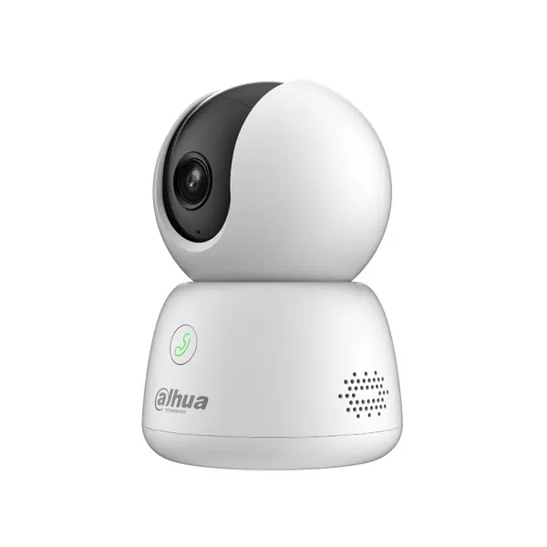Camera de supraveghere WiFi de interior Dahua DH‑H3B, Pan/Tilt 360, 3MP 2304×1296, WiFi 6, Vedere nocturnă IR 10 m, Apel proactiv, Detecție AI persoane și animale, Urmărire automată, Patrulare presetată, Mod confidențialitate, Microfon și difuzor