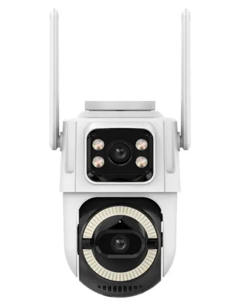 Camera de supraveghere WiFi PTZ Dual Lens 6MP rotire 360 vedere nocturna color detectare miscare exterior IP66