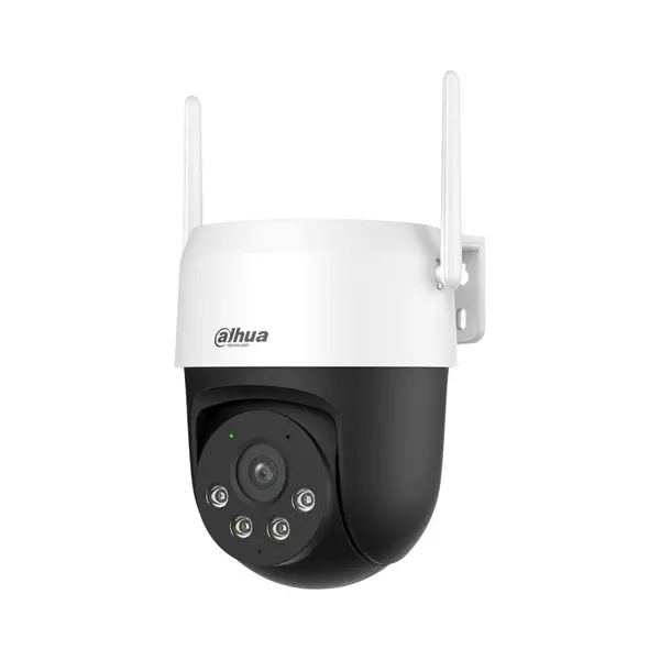 Camera de supraveghere Wireless Dahua IPC-P3AS-PV, 3MP, 4mm, functii AI, iluminare duala, audio bidirectional, Wi-Fi 6, rotire si inclinare din aplicatie, slot microSD, alarma, IP66
