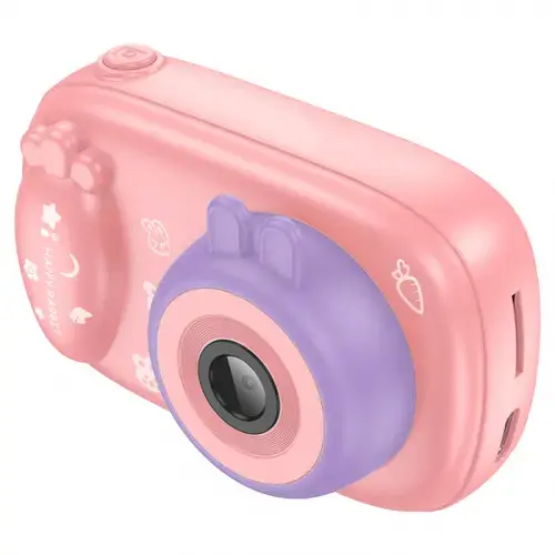 Camera Digitala HOCO DV205 Kids, 720P, 1MP, Ecran IPS 2inch (Roz)