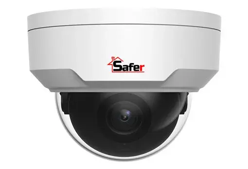 Camera dome IP 4 MP, Smart IR 30 M, lentila 2.8mm, PoE, DORI, Ultra 265, SAFER SAF-IPCDM4MP30-28