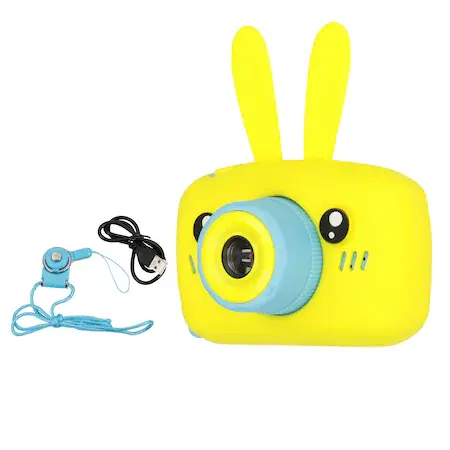 Camera Foto pentru Copii cu Ecran, Video, Jocuri si Design Iepuras, Jucarie Educativa