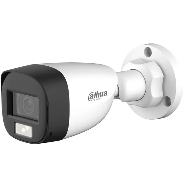 Camera HDCVI Eco Series Dahua HAC-HFW1500CL-IL-A-0360B-S2, 5MP, lentila 3.6mm, Smart Dual Light 20m, microfon, IP67