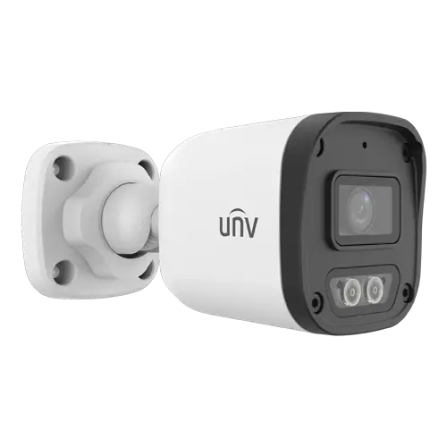 Camera IP ColorHunter 4MP, lentila 2.8mm, IR 30m, WL 15m, Mic, PoE, IP67 - UNV IPC2124LB-AF28-DL-ECO