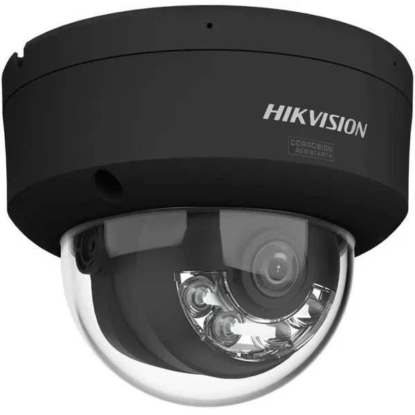 Camera IP ColorVu Hikvision DS-2CD2167G3-LIS2UY/BK, 6MP, lentila 2.8mm, Smart Hybrid Light 30m, alarma, microfon dual, PoE, IP67