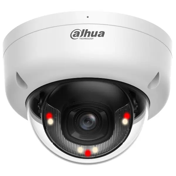 Camera IP Dahua IPC-HDBW1839E1-A-IL-0280B-S6, 4K, lentila 2.8mm, Smart Dual Light 30m, microfon, PoE, IP67, IK8