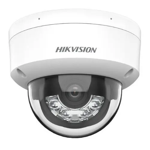 Camera IP Dome Hikvision 2MP Smart Hybrid Light, Microfon, PoE, IR 30m, Lumina Alba 30m, lentila 2.8mm, IP67, IK08 - DS-2CD1123G2-LIUF(2.8MM)