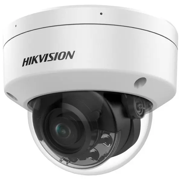 Camera IP Dome Hikvision DS-2CD2187G2H-LISU(2.8MM)(EF), 8MP, IR+Lumina alba 30m, Card, Microfon, PoE