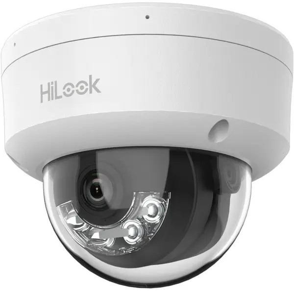 Camera IP Dome HiLook IPC-D160HA-LU, 6MP, IR / Lumina Alba 30m, Microfon Integrat, lentila 2.8mm