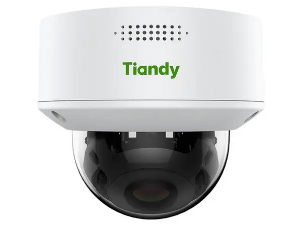Camera IP dome Tiandy 5MP Dual Light IR 30m LED alb 10m lentila varifocala 2.7-13.5mm microfon PoE IP67 IK10 microSD AI TC-C35MS-3LHA-27135