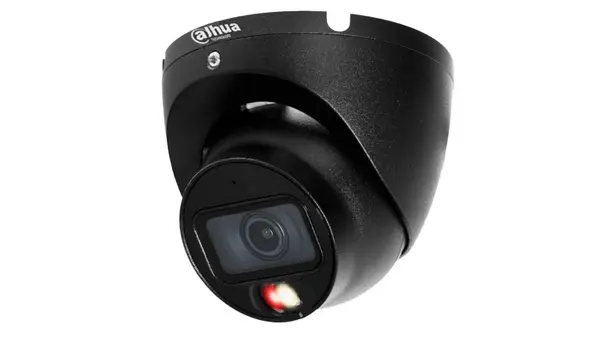Camera IP exterior Dahua Entry, 6MP, Smart Dual Light IR 30m si lumina calda 30m, lentila 2.8mm, microfon, PoE, IP67, IPC-HDW1639T-A-IL-0280B-S6-BK