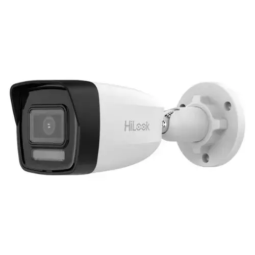 Camera IP Hikvision HiLook, 4K 8MP, Smart Dual Light, IR 30m, Lumina Alba 30m, Lentila 2.8mm, Microfon, PoE - IP67 - IPC-B180HA-LU