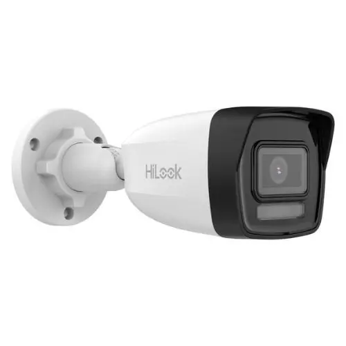Camera IP Hikvision HiLook, 4K 8MP, Smart Dual Light, IR 30m, Lumina Alba 30m, Lentila 2.8mm, Microfon, PoE - IP67 - IPC-B180HA-LU