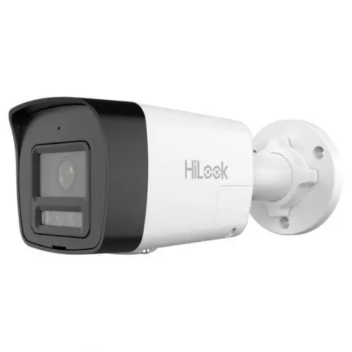 Camera IP Hikvision HiLook, 8 MP, Lentila 2.8 mm, Iluminare duala, PoE, IP67, Microfon, Difuzor - IPC-B180HAP-LUF/SL