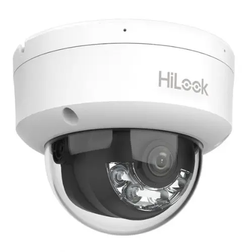 Camera IP Hikvision HiLook IPC-D140HA-LU, 4MP, 2.8mm, iluminare duala 30m, microfon, PoE, IP67