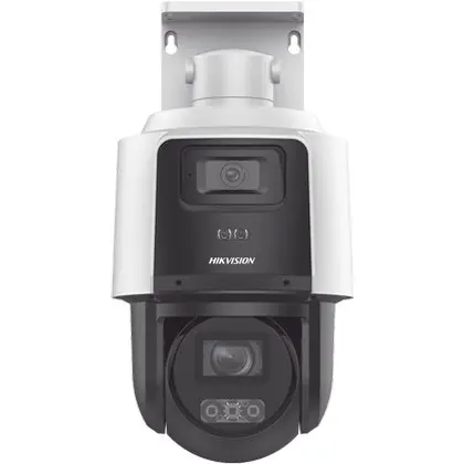 Camera IP PTZ TandemVu Hikvision DS-2SE3C404MWG-E/14, 4MP dual, lentila 2.8-12mm, 4x, IR 40m DarkFighter, WL 30m, PoE