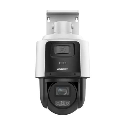 Camera IP TandemVu PTZ, 4MP, 10X, IR max. 80m DarkFighter, WL 30m, PoE - HIKVISION DS-2SE3C410MWG-E14-2.8mm