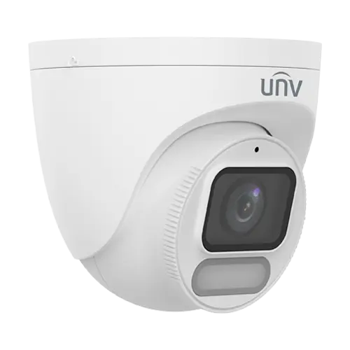 Camera IP Wise-ISP ColorHunter, 4MP, lentila 2.8mm, WL 30m, Mic, PoE, MicroSD, Color 24/7 - UNV IPC3624LE-ADF28K-WP-L