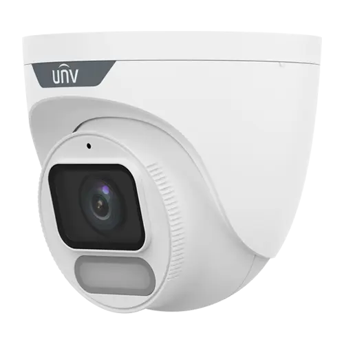 Camera IP Wise-ISP, ColorHunter, 8MP, lentila 2.8mm, DualLight, Microfon, PoE, color 24/7 - UNV IPC3628LE-ADF28K-WP