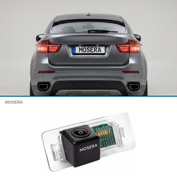 Cameră marșarier BMW X6 E71, E72 2007-2014 AHD 1080P NTSC MOSERA