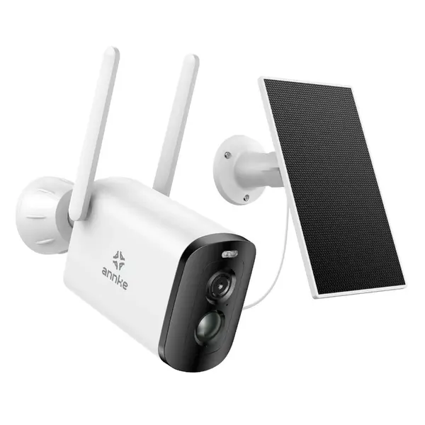 Camera performanta de supraveghere video ANNKE I81BL, de exterior, WiFi 4MP, Super HD, panou solar si baterie, comunicare audio bidirectionala, vedere nocturna IR, rezistenta la intemperii