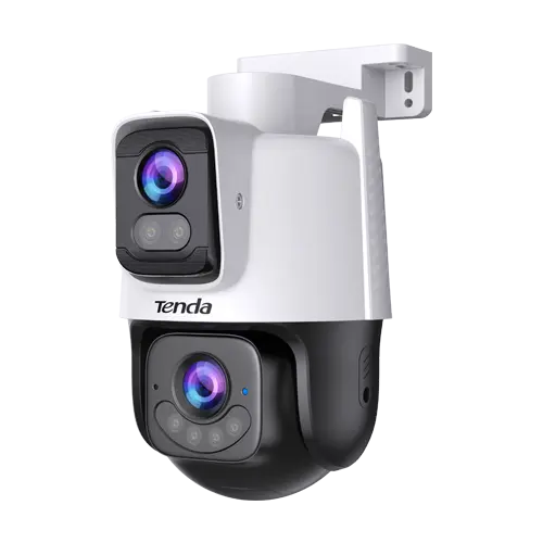 Camera PT Wi-Fi, rezolutie 3+3MP, Dual-Lens, Audio bidirectional, IR/WL 30m, Alarma, IP65 - TENDA TND-CH9-WCA